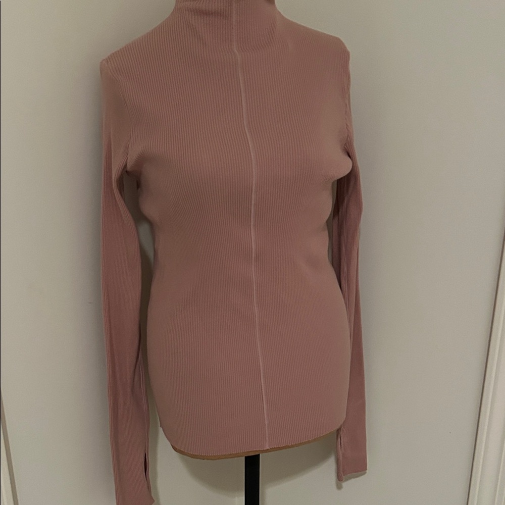Helmut Lang Pink Turtleneck Sweater